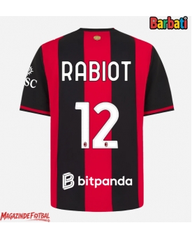 AC Milan Adrien Rabiot #12 Tricou Fotbal Replică 2026-27 Barbati Acasa AC Milan Adrien Rabiot #12 Tricou Fotbal Replică 2026-27 Barbati Acasa